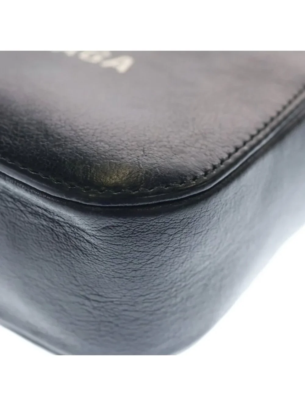 Balenciaga Everyday Leather Camera Shoulder Bag Black